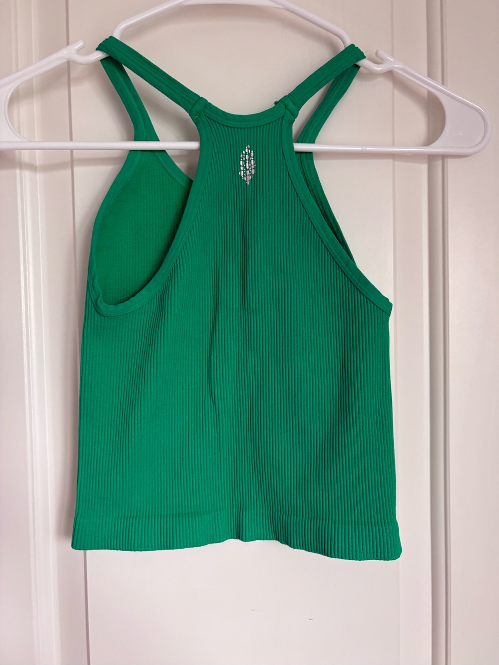 FP Movement Happiness Runs Crop Tank Kelly Green Ribbed - Size XS